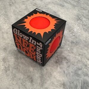 Nee Doh Glow in the Dark Toy - Black and Orange